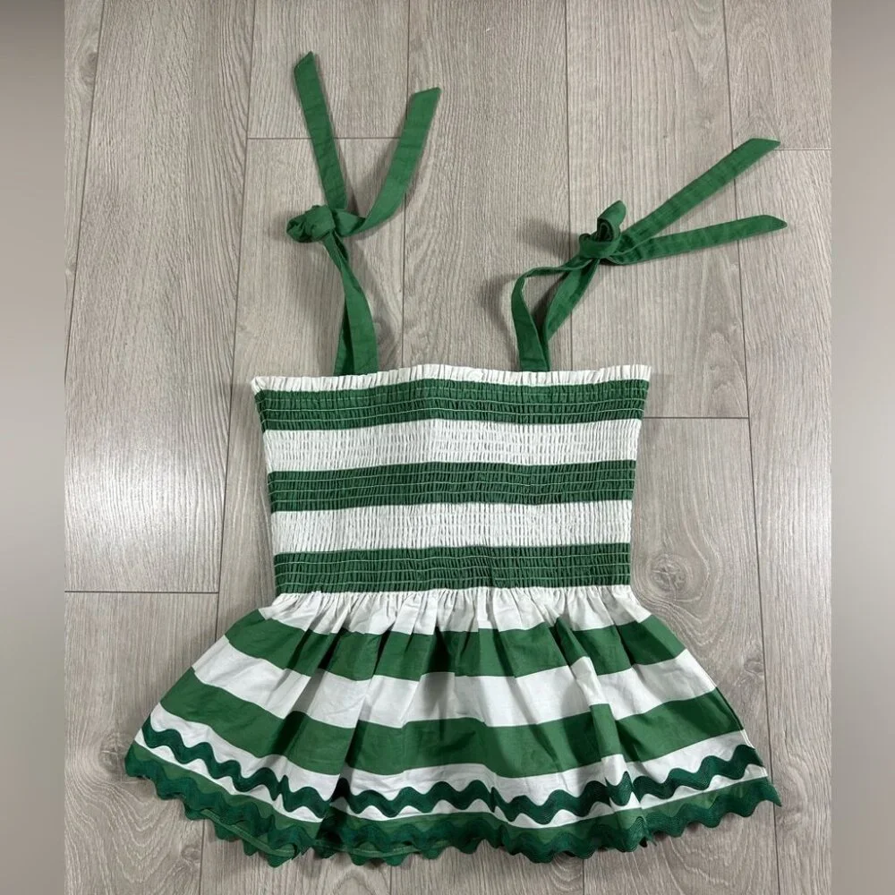 Kate Spade Beach Time Stripe Smocked Top - Picture 4 of 9
